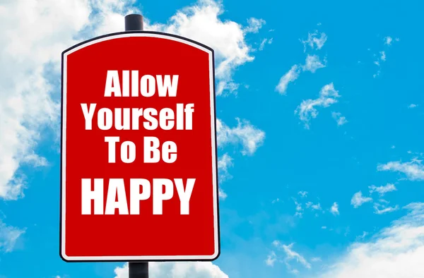 Sta jezelf om gelukkig te zijn — Stockfoto