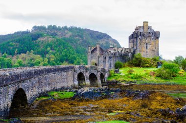Eilean Donan Castle in Scotland, UK clipart