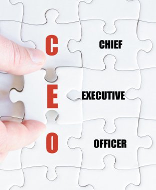 Son bulmaca parçası iş kısaltma CEO'su ile