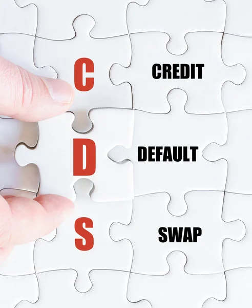 Last puzzle piece with Business Acronym CDS — Stock Photo, Image