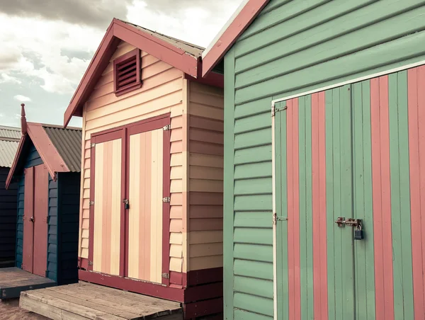 Casas de baño en Brighton Beach, Australia — Foto de Stock