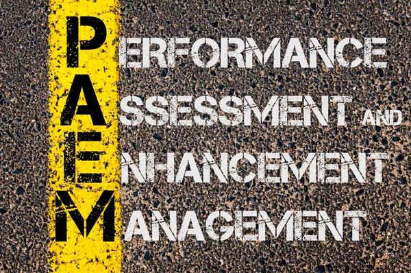 Business Acronym PAEM as Performance Assessment and Enhancement Management — Zdjęcie stockowe