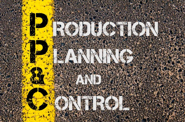 Business Acronym PPC as Production Planning and Control — Stockfoto