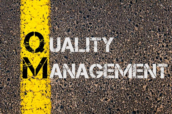 Business Acronym QM as Quality Management — Stockfoto
