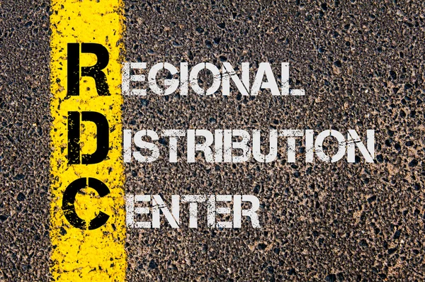 Business Acronym RDC as Regional Distribution Center — Zdjęcie stockowe