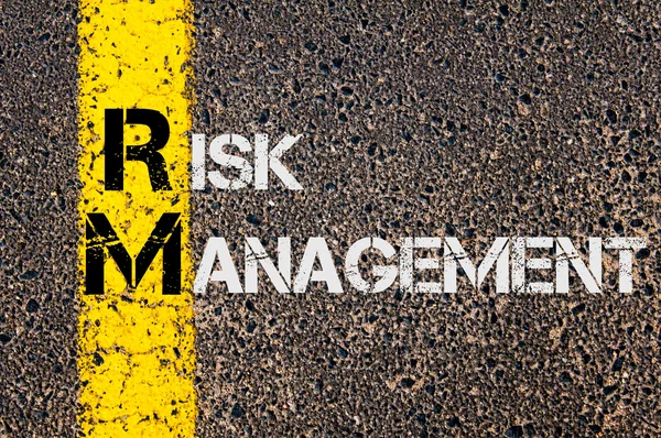 Business Acronym RM as Risk Management — Stock Photo, Image
