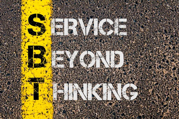 Business Acronym SBT as Service Beyond Thinking — Stock Photo, Image