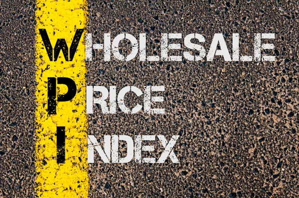 Business Acronym WPI as Wholesale Price Index — Stock Photo, Image