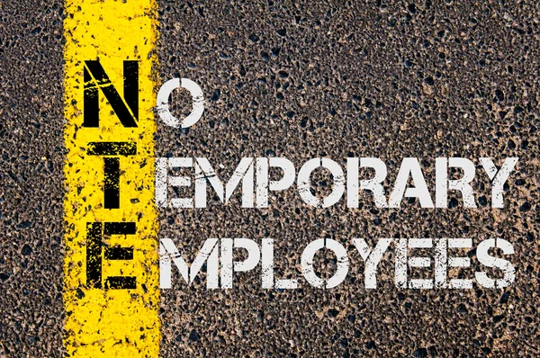 Business Acronym NTE as No Temporary Employees — Stock Photo, Image