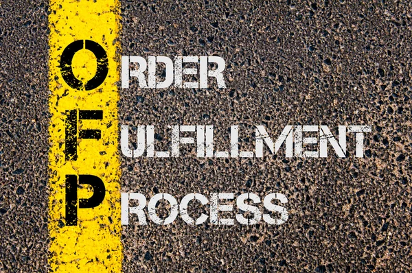 Acrónimo comercial OFP as Order Fulfillment Process — Foto de Stock