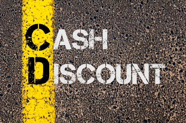 Business Acronym CD as Cash Discount — Zdjęcie stockowe