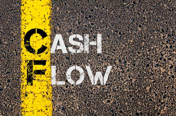 Acrónimo comercial CF as Cash Flow — Foto de Stock