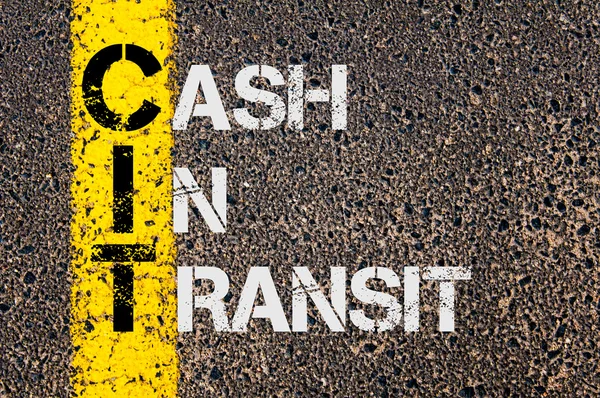 Business Acronym CIT as Cash in Transit — 스톡 사진