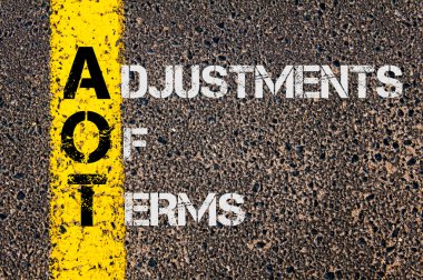 Business Acronym AOT as Adjustments Of Terms
