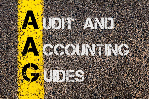 Business Acronym AAG  as Audit and Accounting Guides — Zdjęcie stockowe