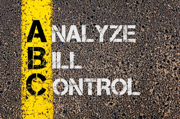 Business Acronym ABC as Analyze Bill Control — Stok fotoğraf