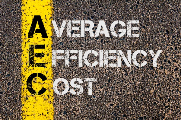 Business Acronym AEC as Average Efficiency Cost — ストック写真