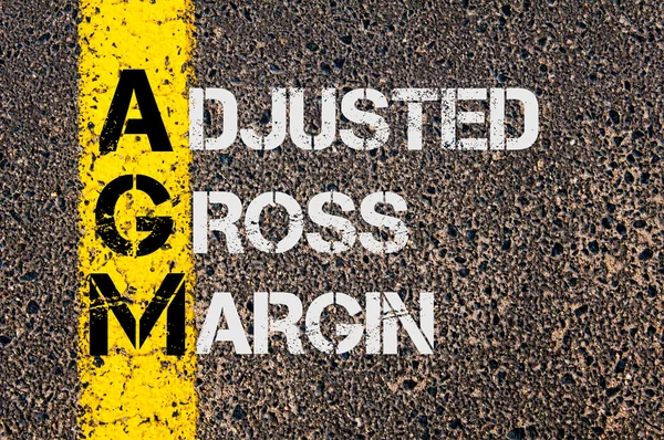 Business Acronym AGM as Adjusted Gross Margin — Zdjęcie stockowe