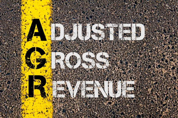 Business Acronym AGR as Adjusted Gross Revenue — Stockfoto