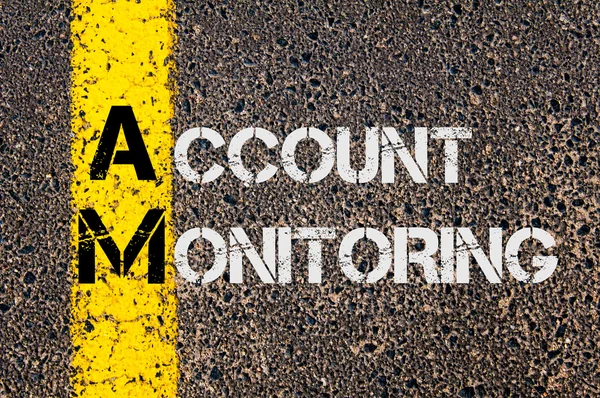 Business Acronym AM as Account Monitoring — Zdjęcie stockowe