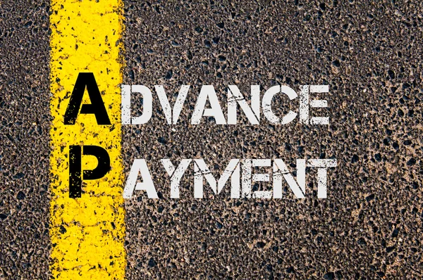 Acrónimo de negocio AP as Advance Payment — Foto de Stock