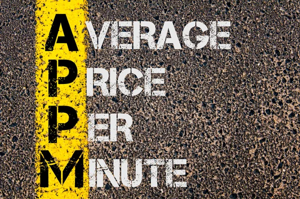 APPM бізнес-акронім середня ціна за хвилину — стокове фото