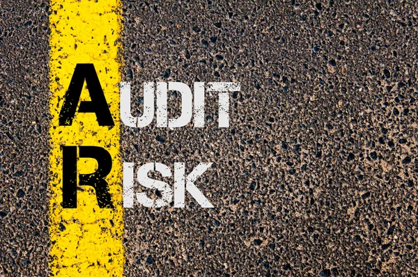 Business Acronym AR as Audit Risk — Zdjęcie stockowe