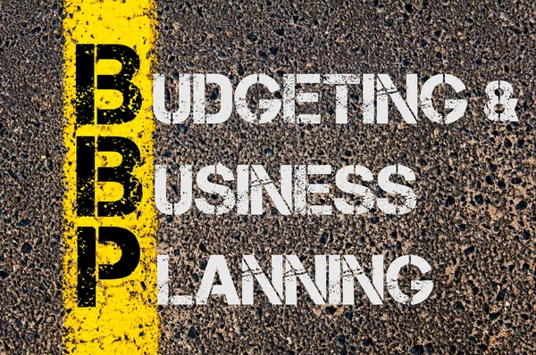 Business Acronym BBP as Budgeting and Business Planning — Stok fotoğraf