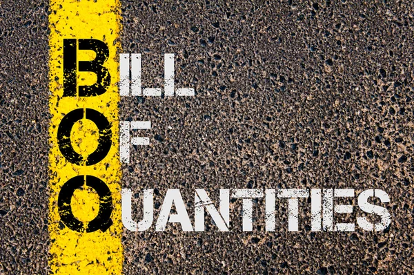 Business Acronym BoQ as Bill Of Quantities — 图库照片