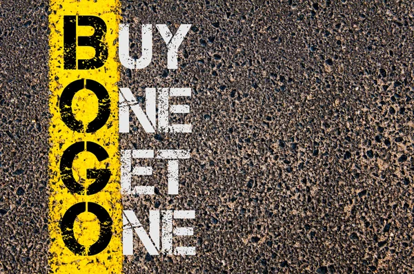 Business Acronym BOGO as Buy One Get One — Stock fotografie