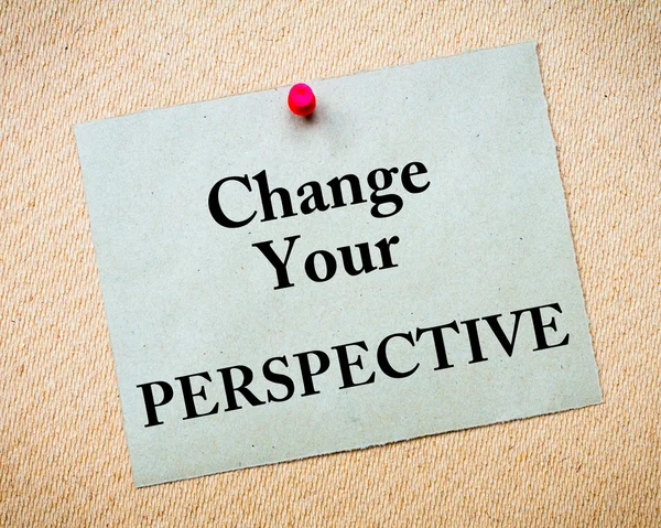 Change Your Perspective Message written on paper note — Stock Photo, Image