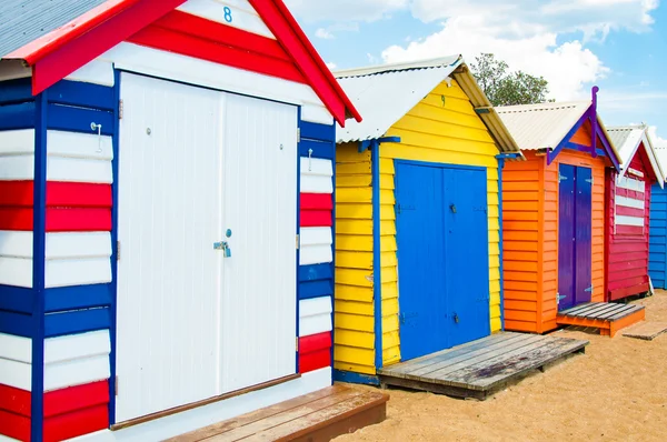 Bathing boxes at Brighton Beach, Australia — Stock Photo, Image