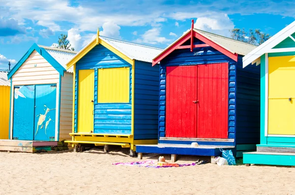 Baden vakken op Brighton Beach, Australië — Stockfoto