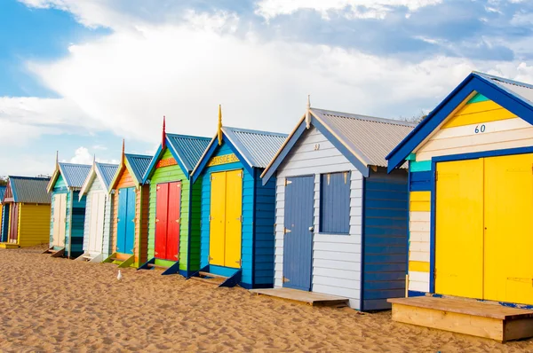 Cajas de baño en Brighton Beach, Australia —  Fotos de Stock