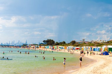 Banyo kutulara Brighton Beach, Avustralya
