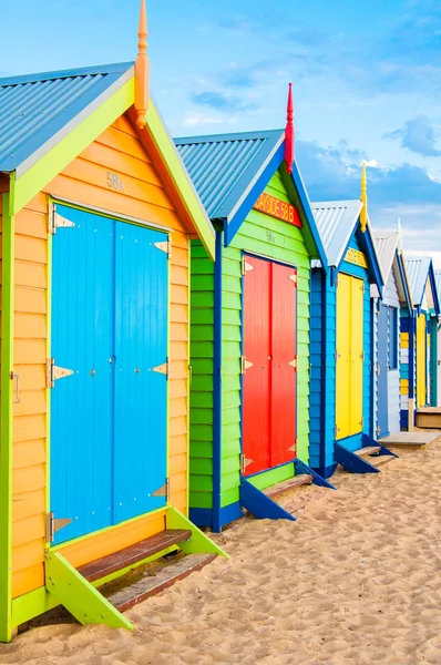 Bathing boxes at Brighton Beach, Australia — Stock Photo, Image