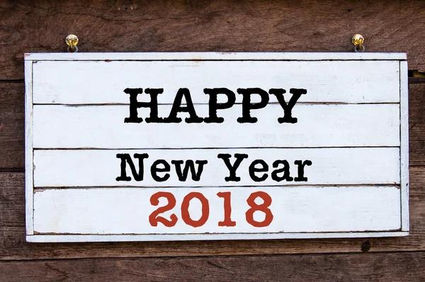 Inspirerande budskap - Happy nytt år 2018 — Stockfoto