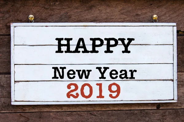 Mensaje inspirador - Feliz Año Nuevo 2019 — Foto de Stock