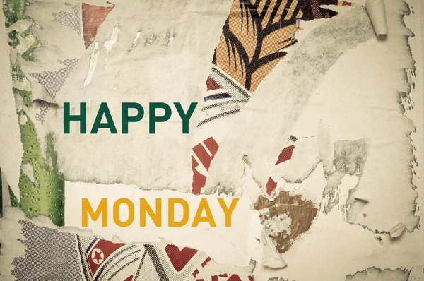Mensagem inspiradora - Happy Monday — Fotografia de Stock