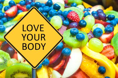 Sarı mesaj mesaj Love Your Body ile