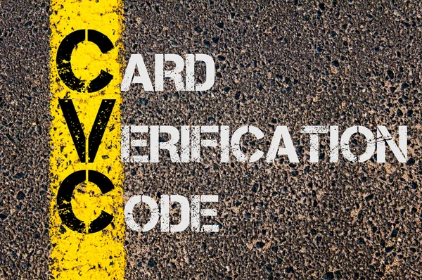 Business akronym Cvc som Card Verification Code — Stockfoto