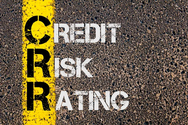 Obchodní zkratka Crr jako úvěrové riziko hodnocení — Stock fotografie