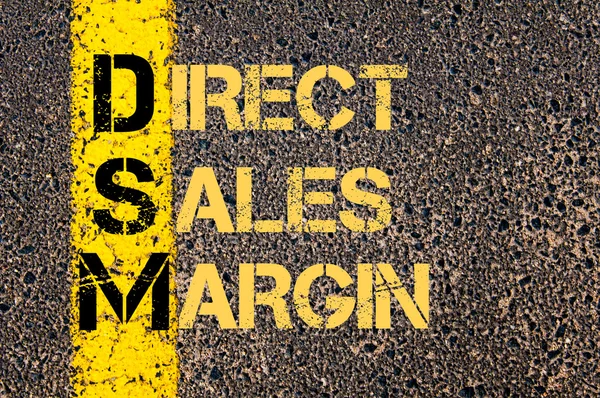 Business Acronym DSM as DIRECT SALES MARGIN — Stock Photo, Image