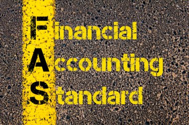 Business Acronym FAS as Financial Accounting Standards clipart