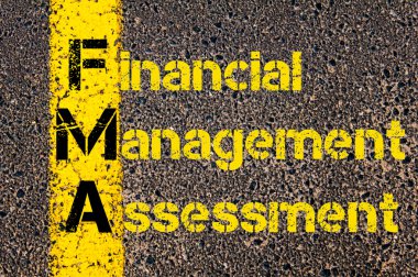 Business Acronym FMA as Financial Management Assessment
