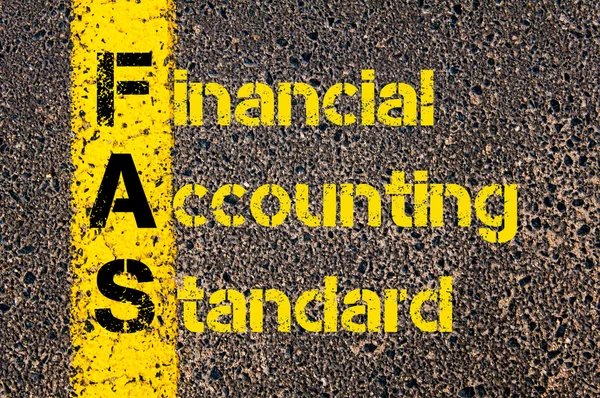 Business Acronym FAS as Financial Accounting Standards — Zdjęcie stockowe