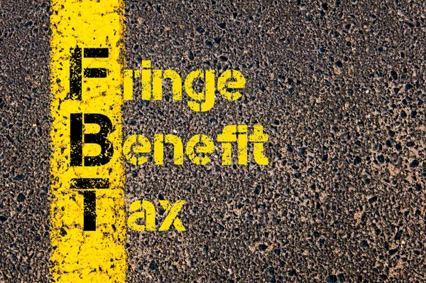 Бизнес-аббревиатура FBT как Fringe Benefit Tax — стоковое фото