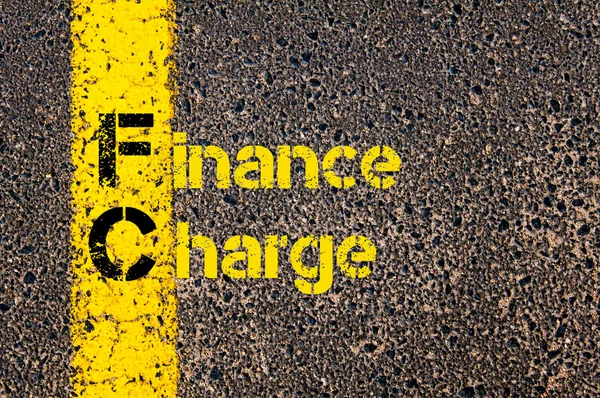 Business Acronym FC as Finance Charge — Zdjęcie stockowe