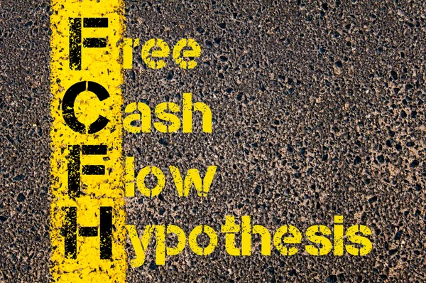 Business Acronym FCFH as Free Cash Flow Hypothesis — Stockfoto