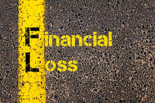 Business Acronym FL as Financial Loss — Stock Photo, Image